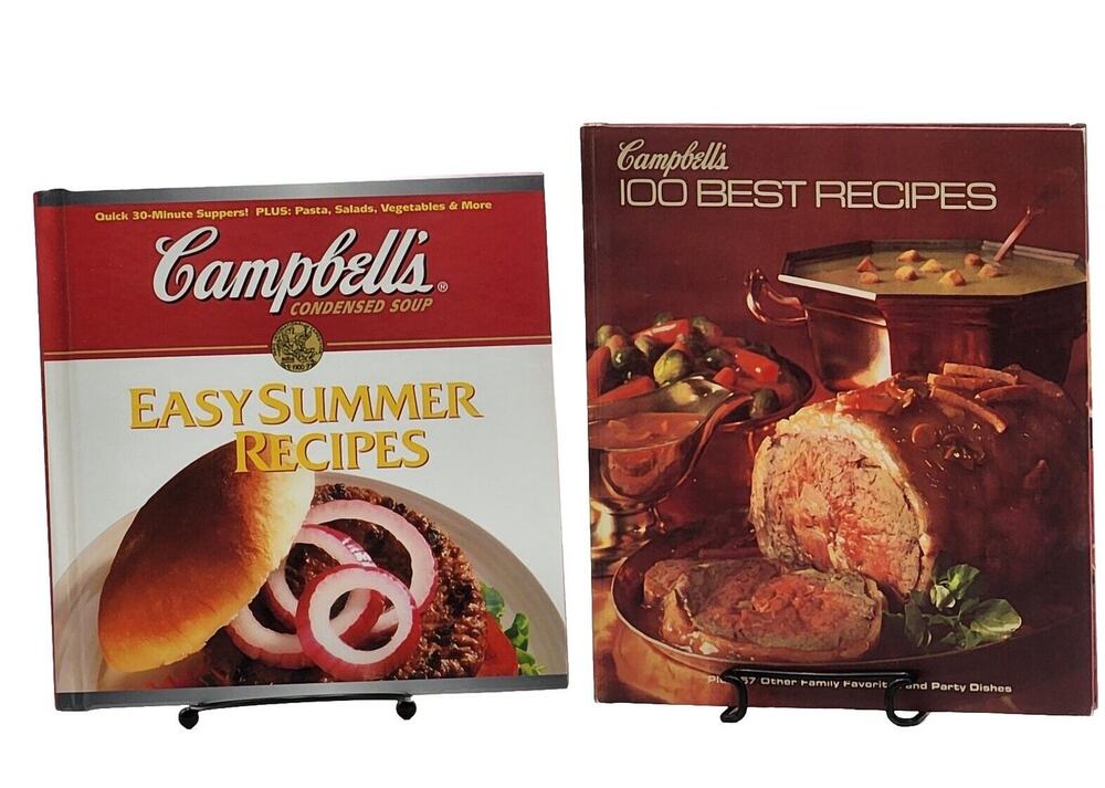 Campbell's 100 Best Recipes & Easy Summer Recipes VTG 1970's Set Of 2 Books